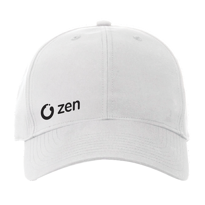 ZEN White Hat with Visor