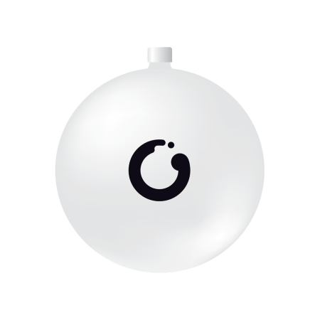 ZEN White Christmas Bauble